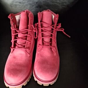 Timberland Classic Premium Waterproof Boots 6inch Red Monochrome size 5